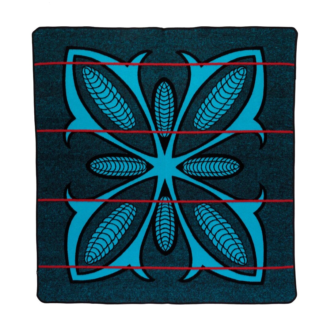 Morena Mielie | Black / Peacock / Scarlet Blankets / Aranda