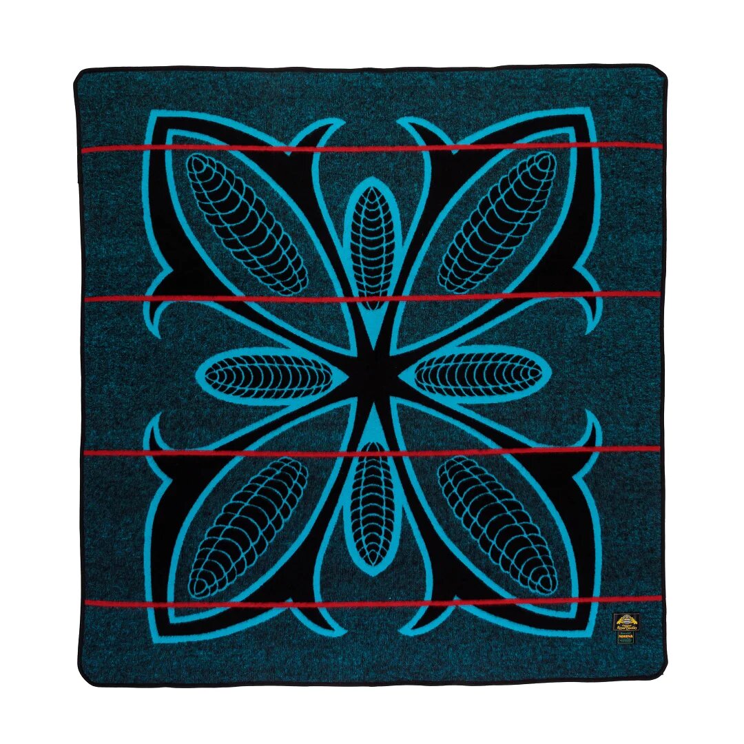Morena Mielie | Black / Peacock / Scarlet Blankets / Aranda