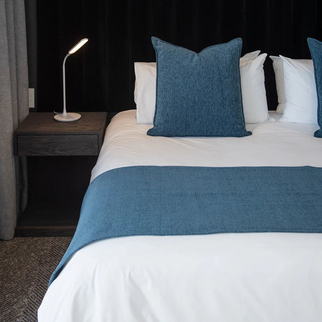 Chenille Runner - Plain | Provincial Blue