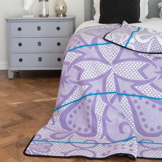 Seanamarena - Chromatic | Lilac/Natural/Turquoise Blankets / Aranda