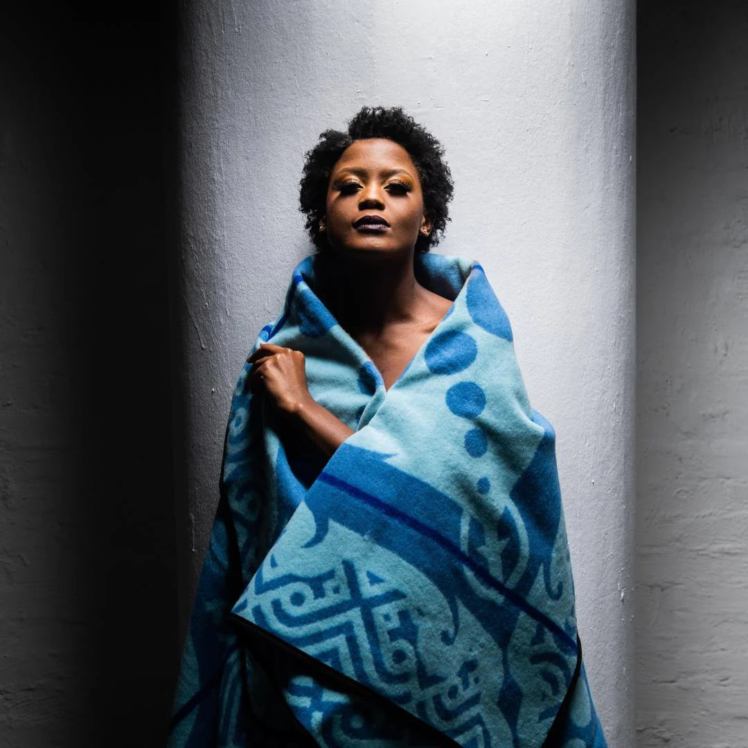 Majabajaba | Cobalt / Aqua / Royal Blankets / Aranda