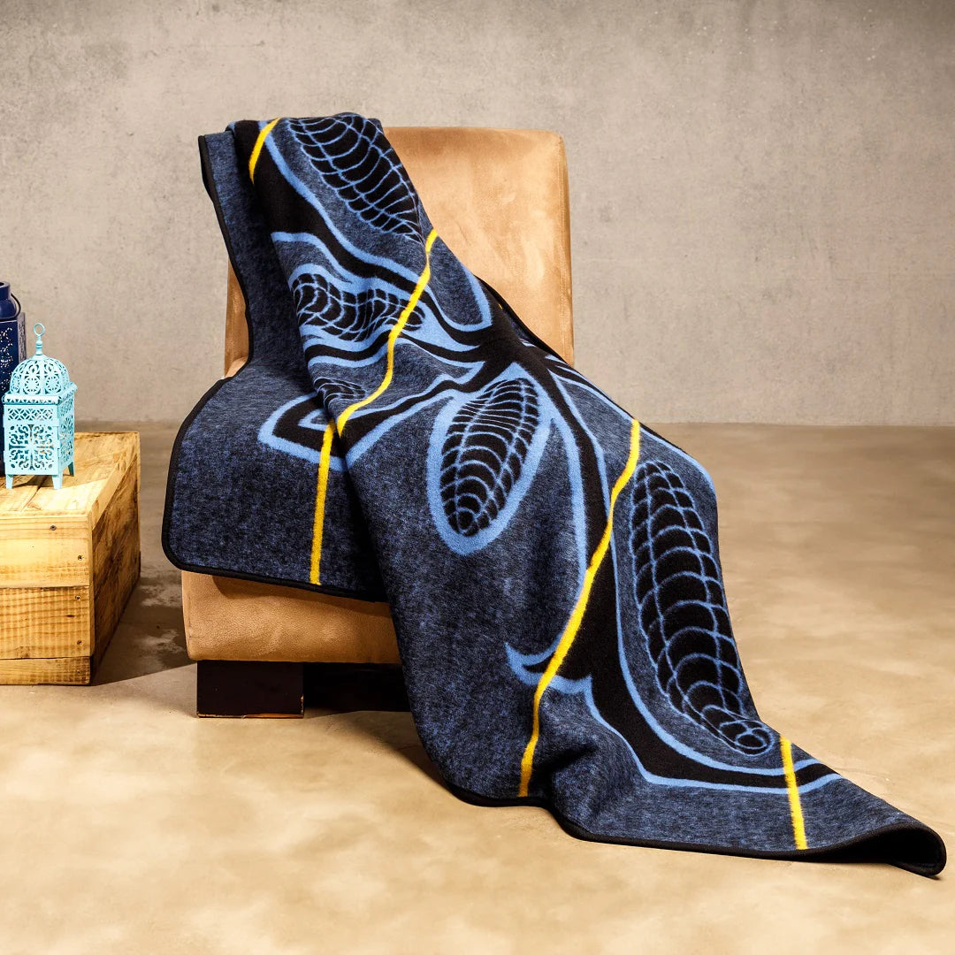 Morena Mielie | Black/Cobalt/Yolk Blankets / Aranda