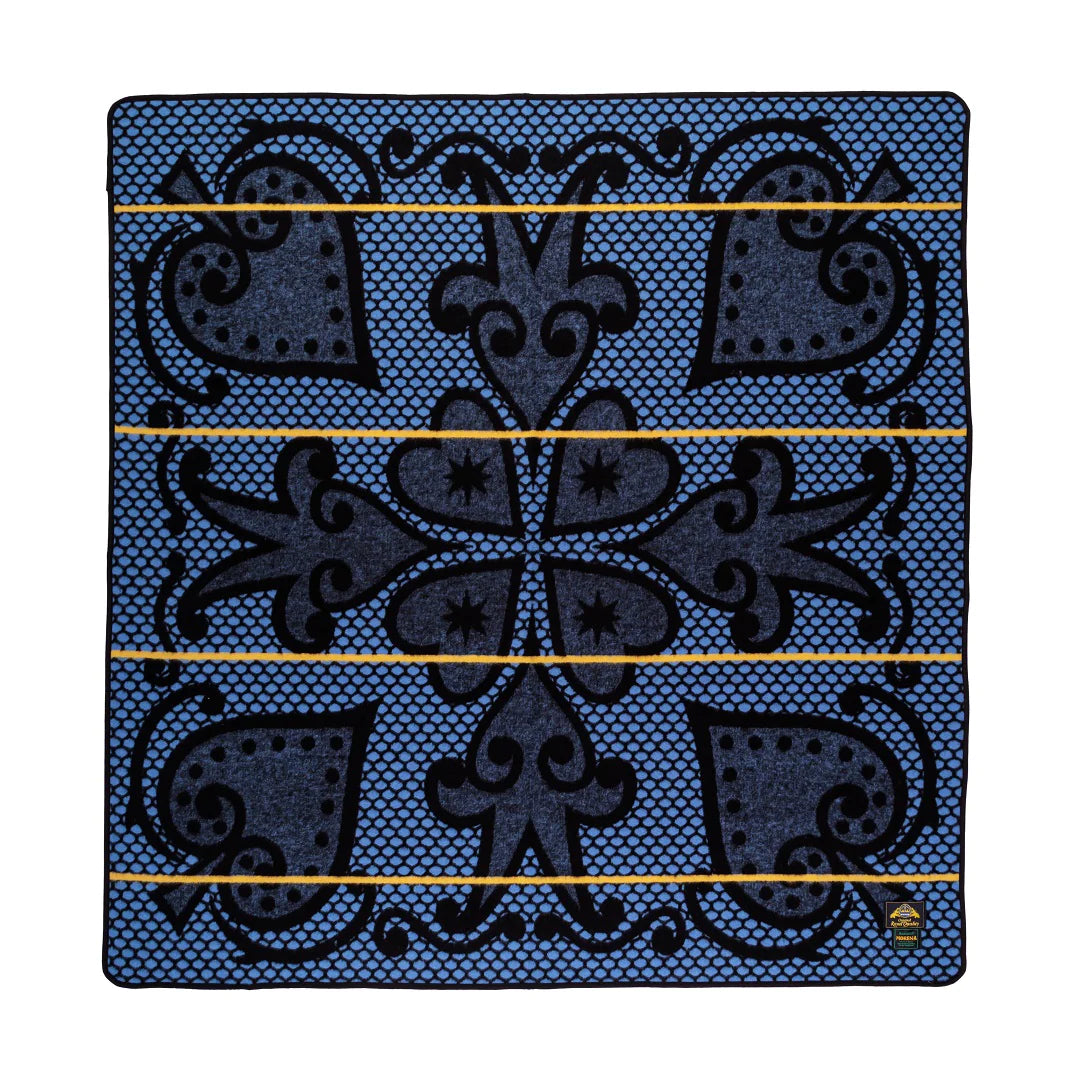 Morena Riet | Black / Cobalt / Yolk Blankets / Aranda
