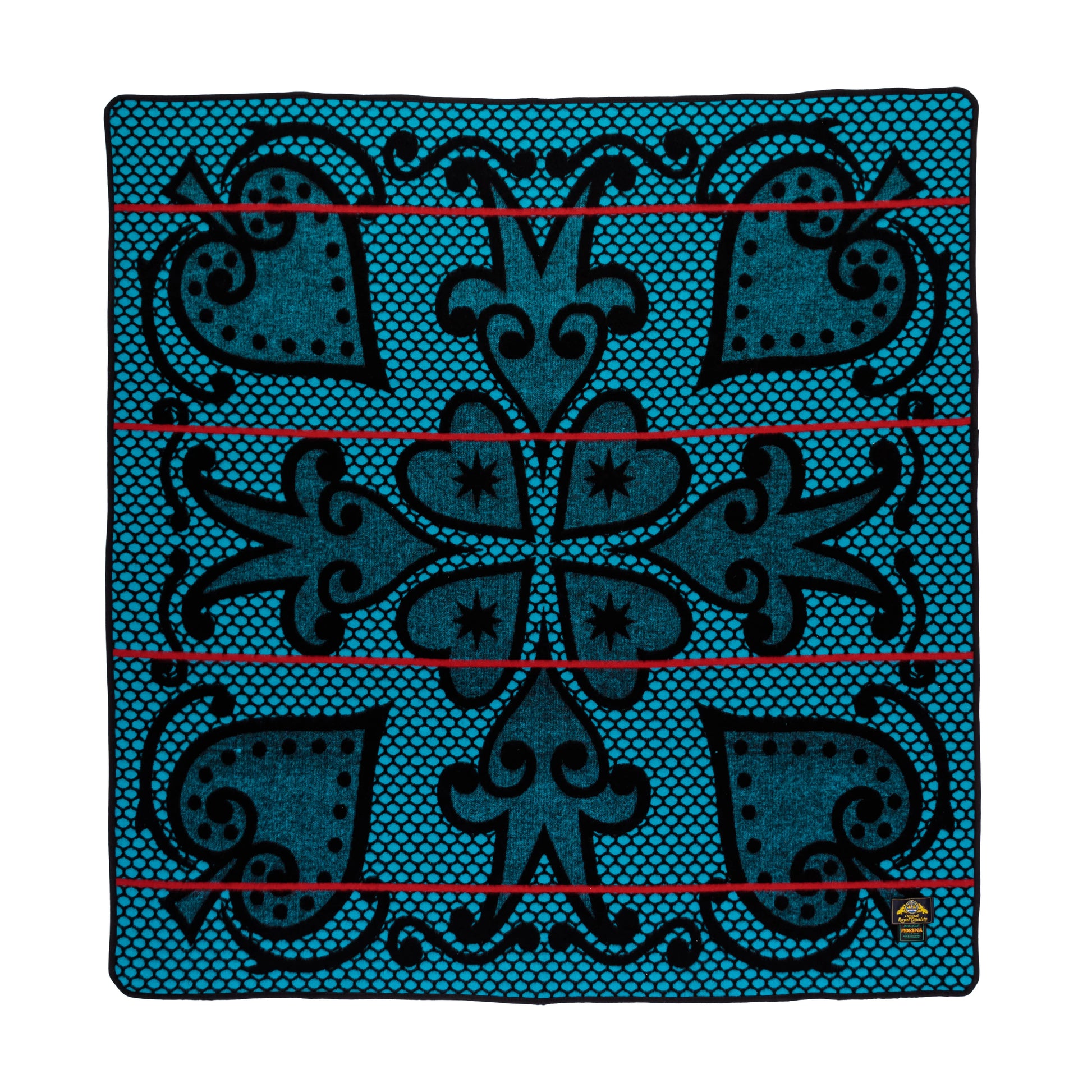 Morena Riet | Black / Peacock / Scarlet Blankets / Aranda