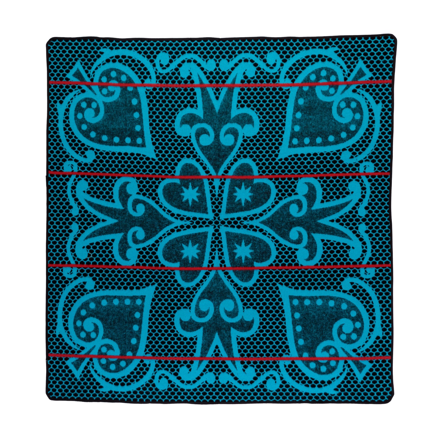 Morena Riet | Black / Peacock / Scarlet Blankets / Aranda