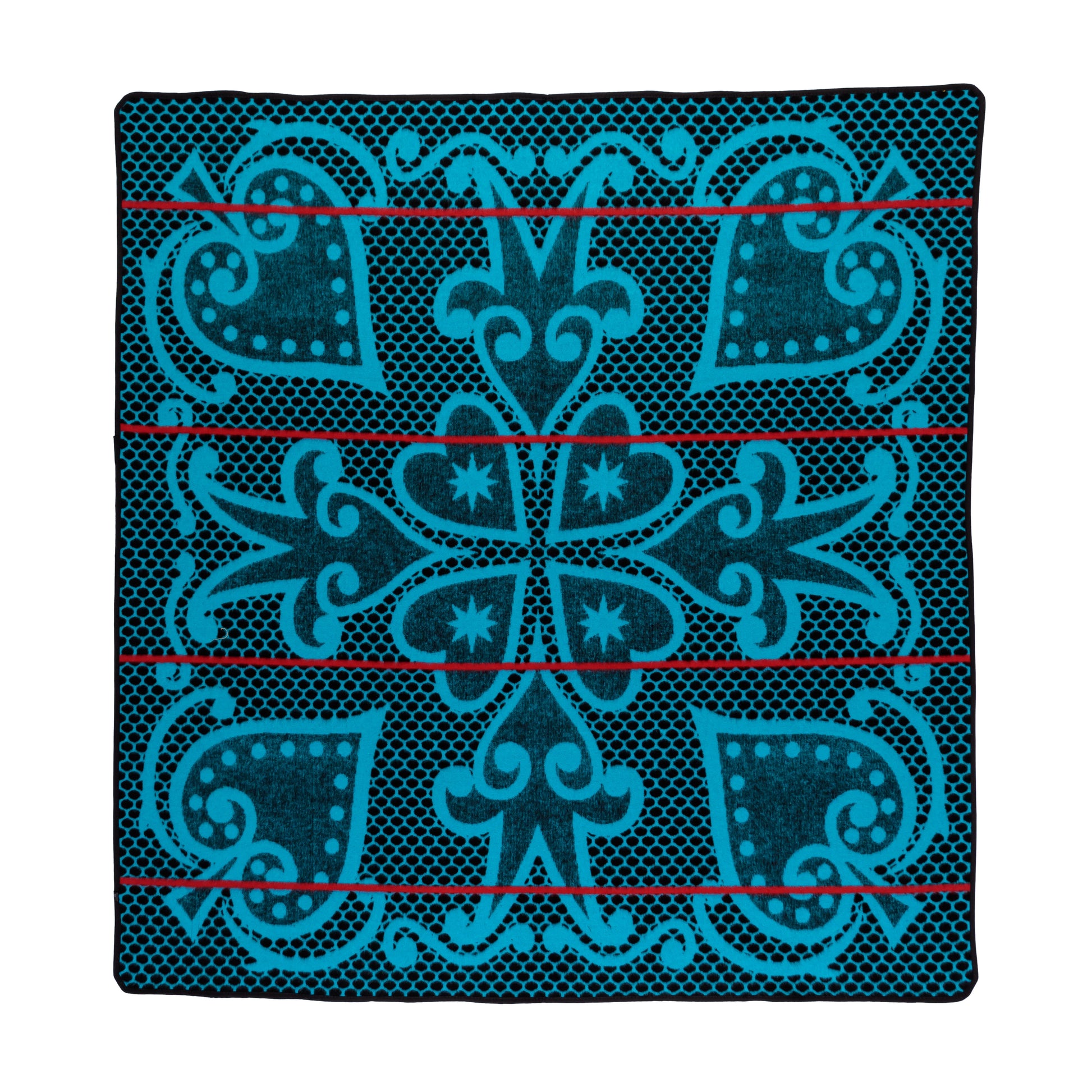 Morena Riet | Black / Peacock / Scarlet Blankets / Aranda