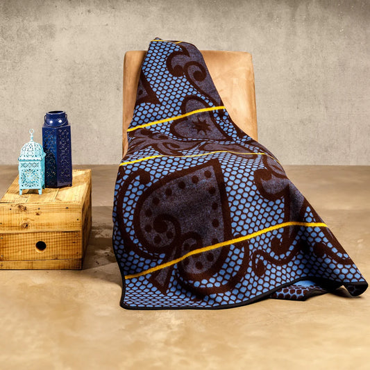 Morena Riet | Brown / Cobalt / Yolk Blankets / Aranda