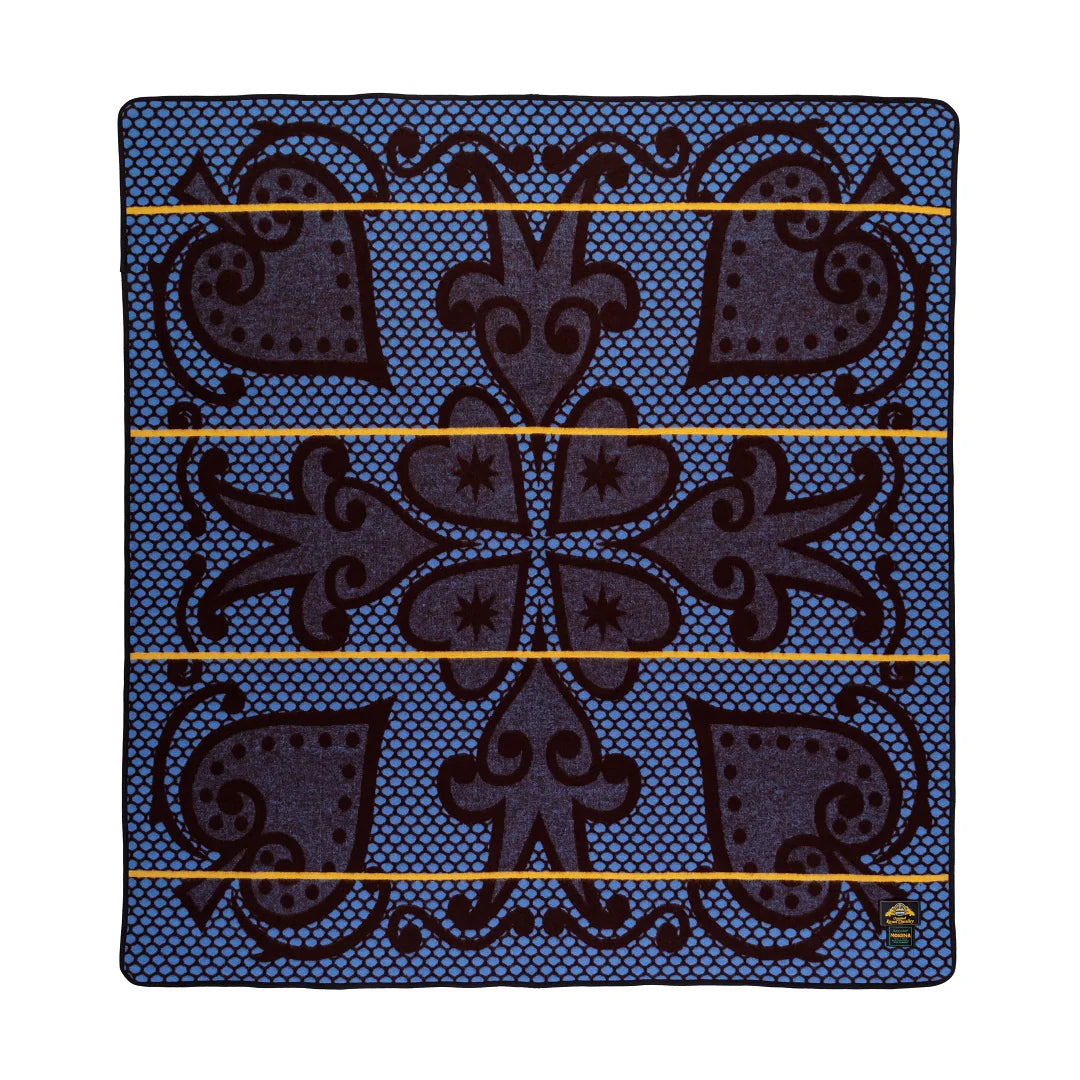 Morena Riet | Brown / Cobalt / Yolk Blankets / Aranda