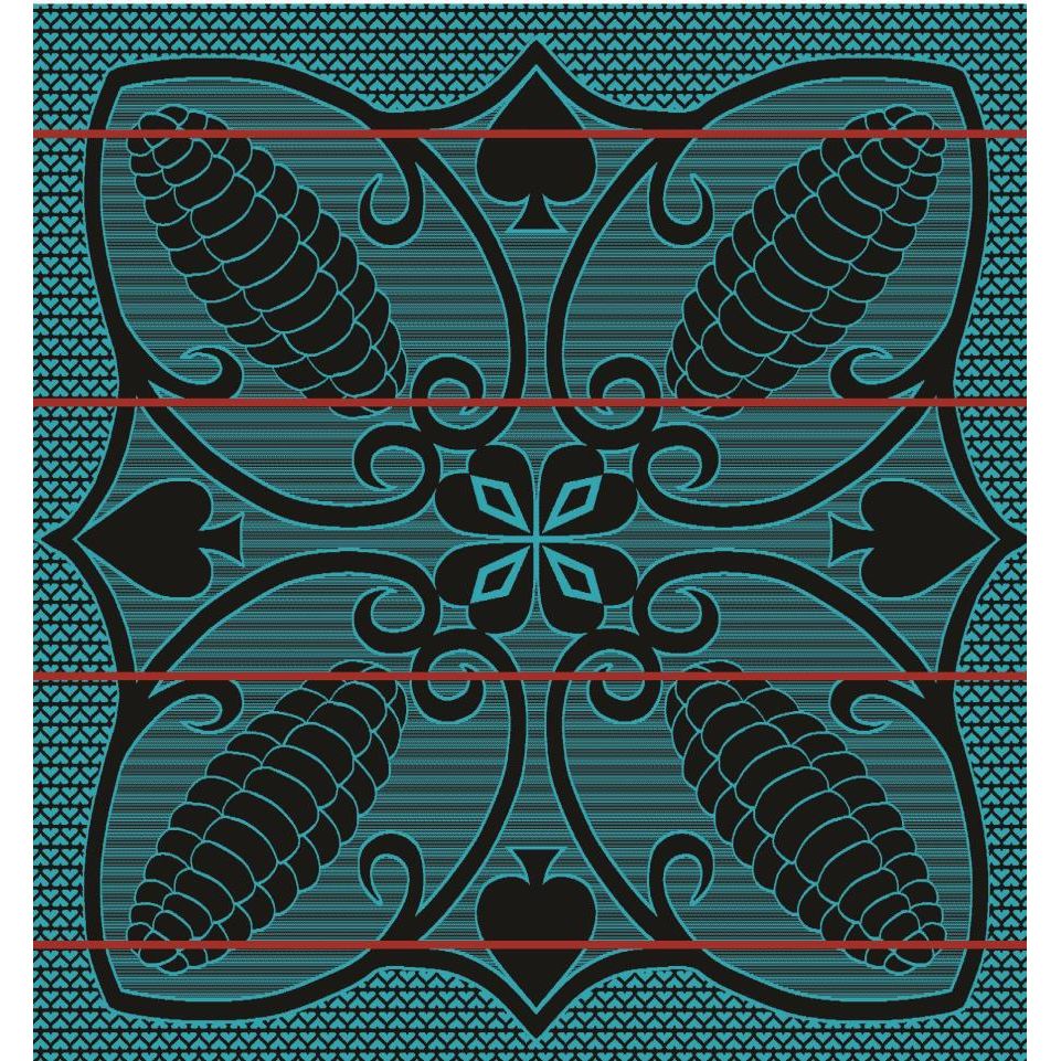 Khotso - Ntjhe Poone | Black/Peacock/Scarlet Blankets / Aranda