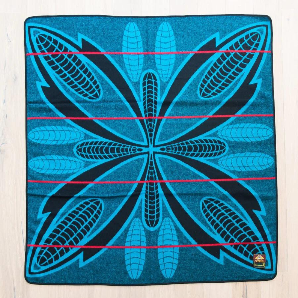 Seanamarena - Poone | Black / Peacock / Scarlet Blankets / Aranda