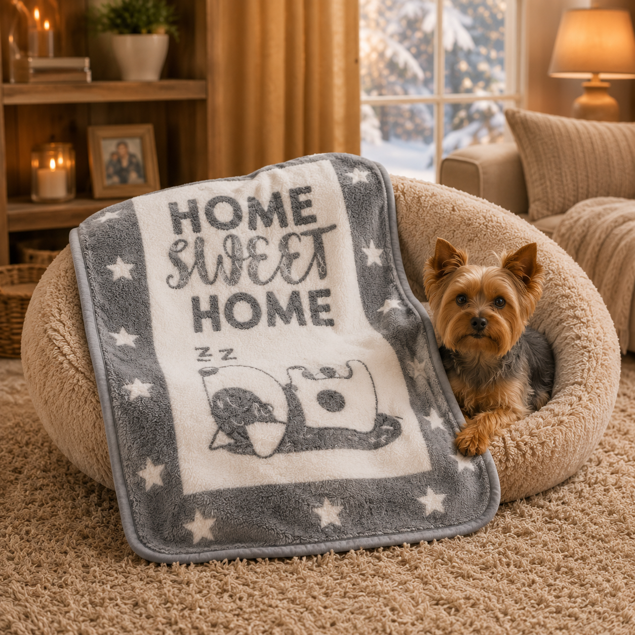 Pet Blanket - A Dog's Life - Steel / Grey Blankets / Aranda