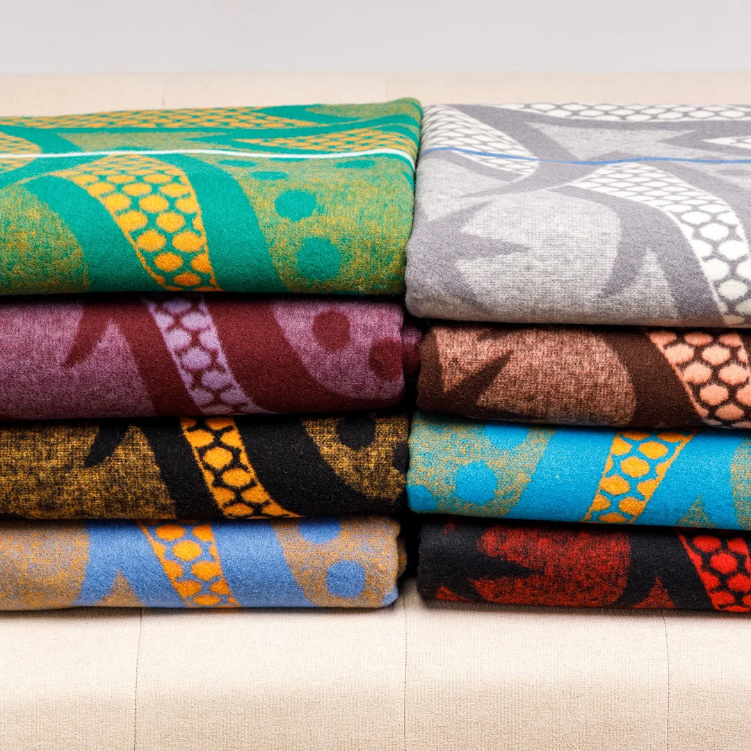 Seanamarena - Chromatic | Peacock/Natural/Black Blankets / Basotho Heritage Blankets