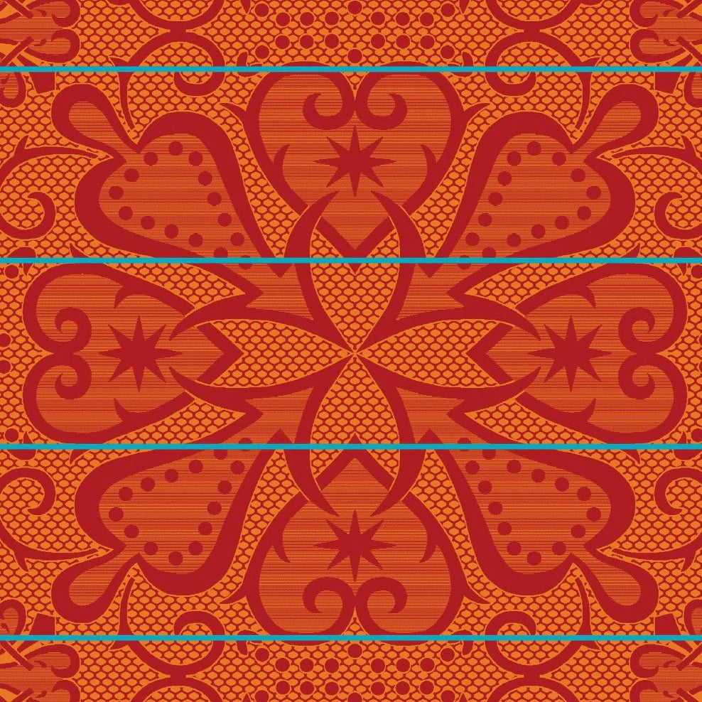 Seanamarena - Chromatic | Scarlet/Yolk/Peacock Blankets / Basotho Heritage Blankets