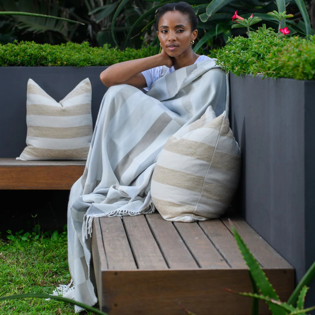 Protea Chenille Scatter – Bone / Natural Scatter Pillow / Haven & Earth