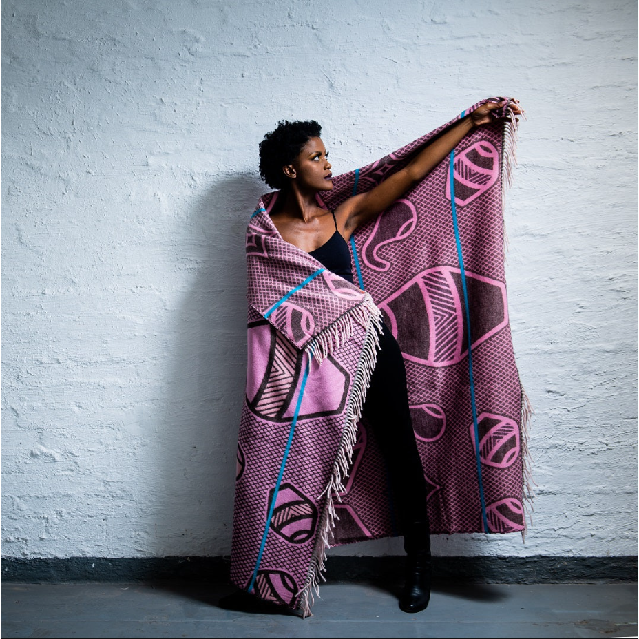 YBDC Throw - Moritsoana | Fushia/Flamingo Blankets / Aranda