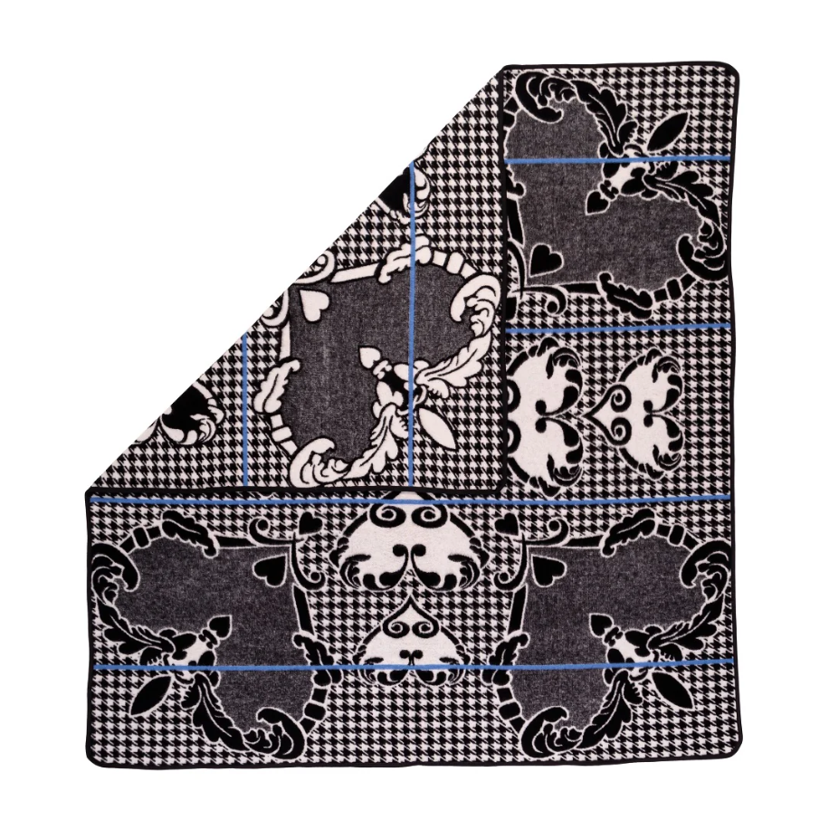 Motlatsi - Khosana | Black/Natural/Cobalt Blankets / Basotho Heritage Blankets