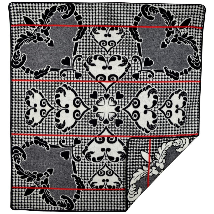 Motlatsi - Khosana | Black/Natural/Scarlet Blankets / Aranda