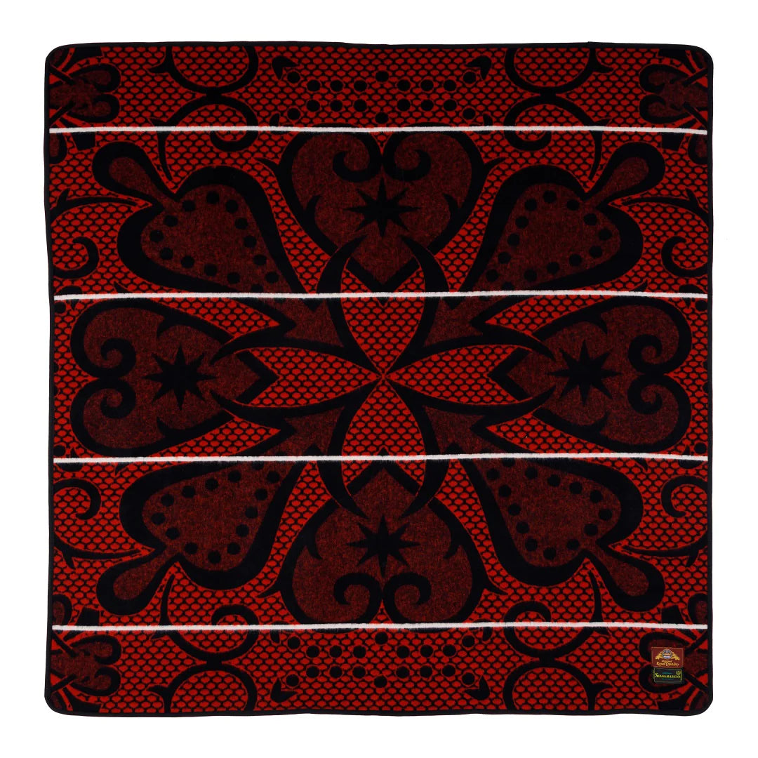 Seanamarena - Chromatic | Black / Scarlet / Natural Blankets / Aranda