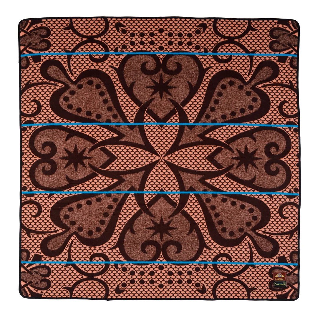 Seanamarena - Chromatic | Brown / Salmon / Peacock Blankets / Aranda