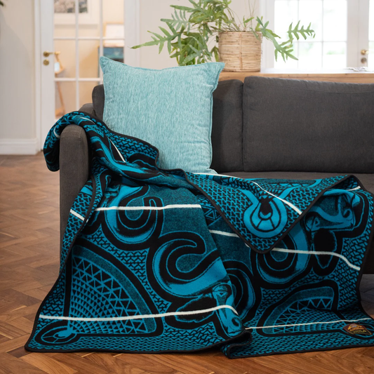 Linare Black / Peacock / Natural Blankets / Aranda