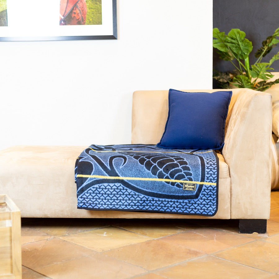 Seanamarena - Poone | Black / Cobalt / Yolk Blankets / Aranda