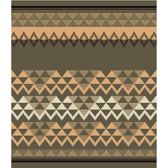 Zulu Basket Throw Blanket – Cotton Suede | Cocoa/Bone – My Africa Collection Blankets / Aranda