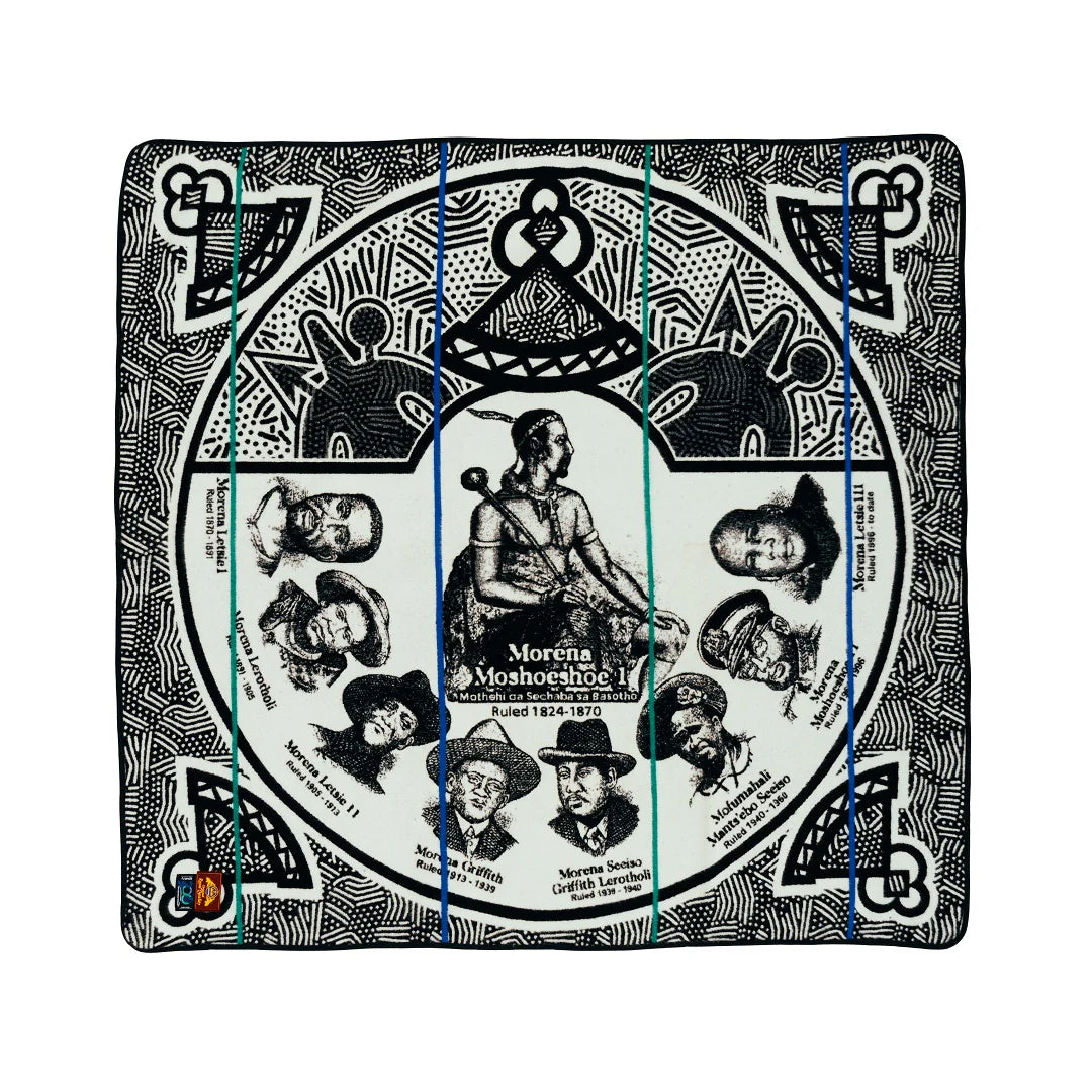 Basotho - Chabana sa Khomo | Black/Natural Blankets / Basotho Heritage Blankets