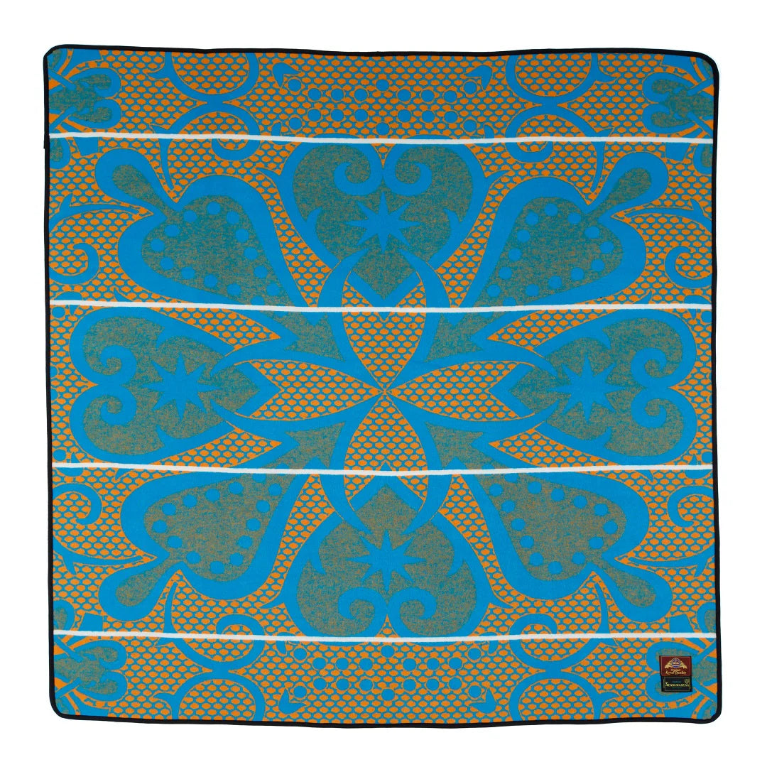 Basotho Blanket Seanamarena Chromatic Peacock Yolk Natural Basotho Blanket Seanamarena Chromatic Peacock Yolk Natural