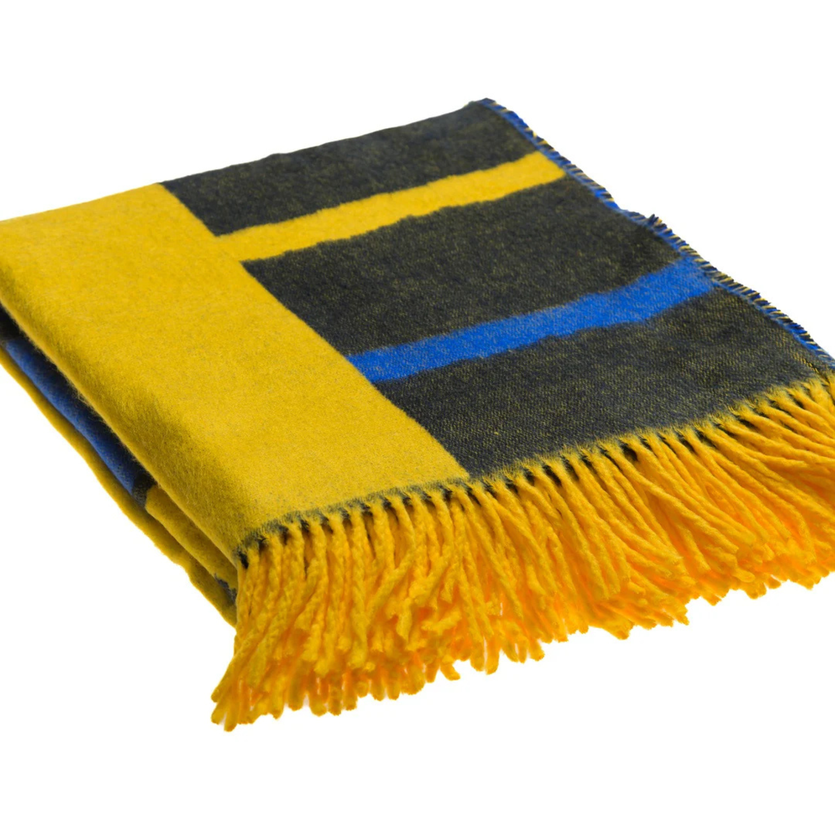 Isibusiso Sabaphansi Bella Vita Throw — Yellow / Old Royal Blankets / My Africa