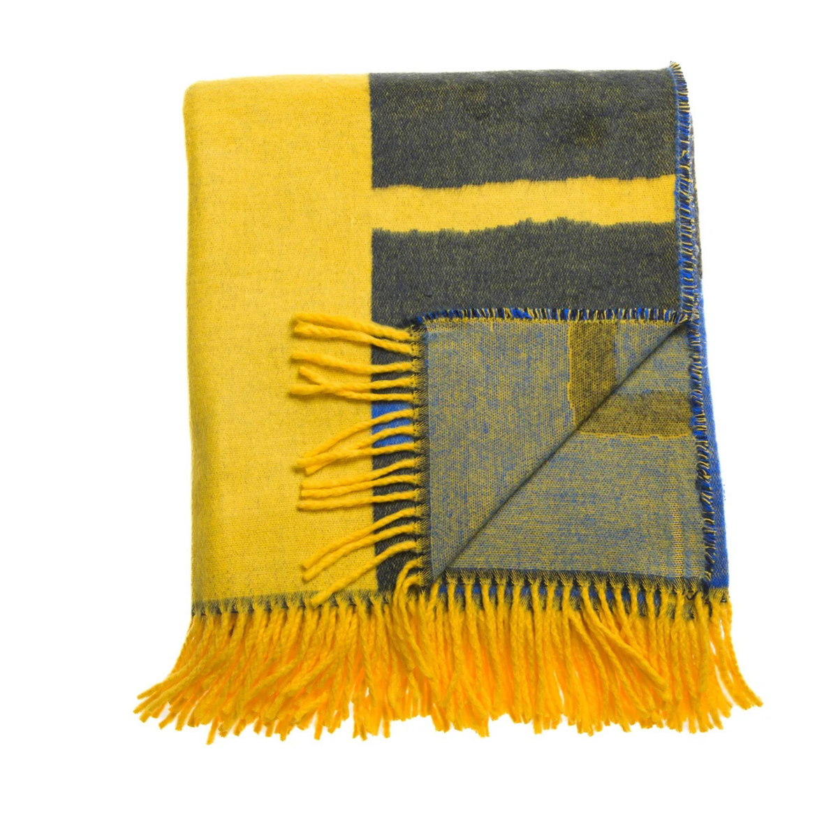 Isibusiso Sabaphansi Bella Vita Throw — Yellow / Old Royal Blankets / My Africa