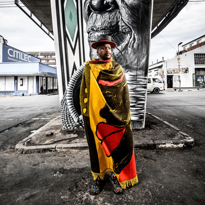 Isibusiso Sabaphansi Bella Vita Throw — Yellow / Red Blankets / My Africa