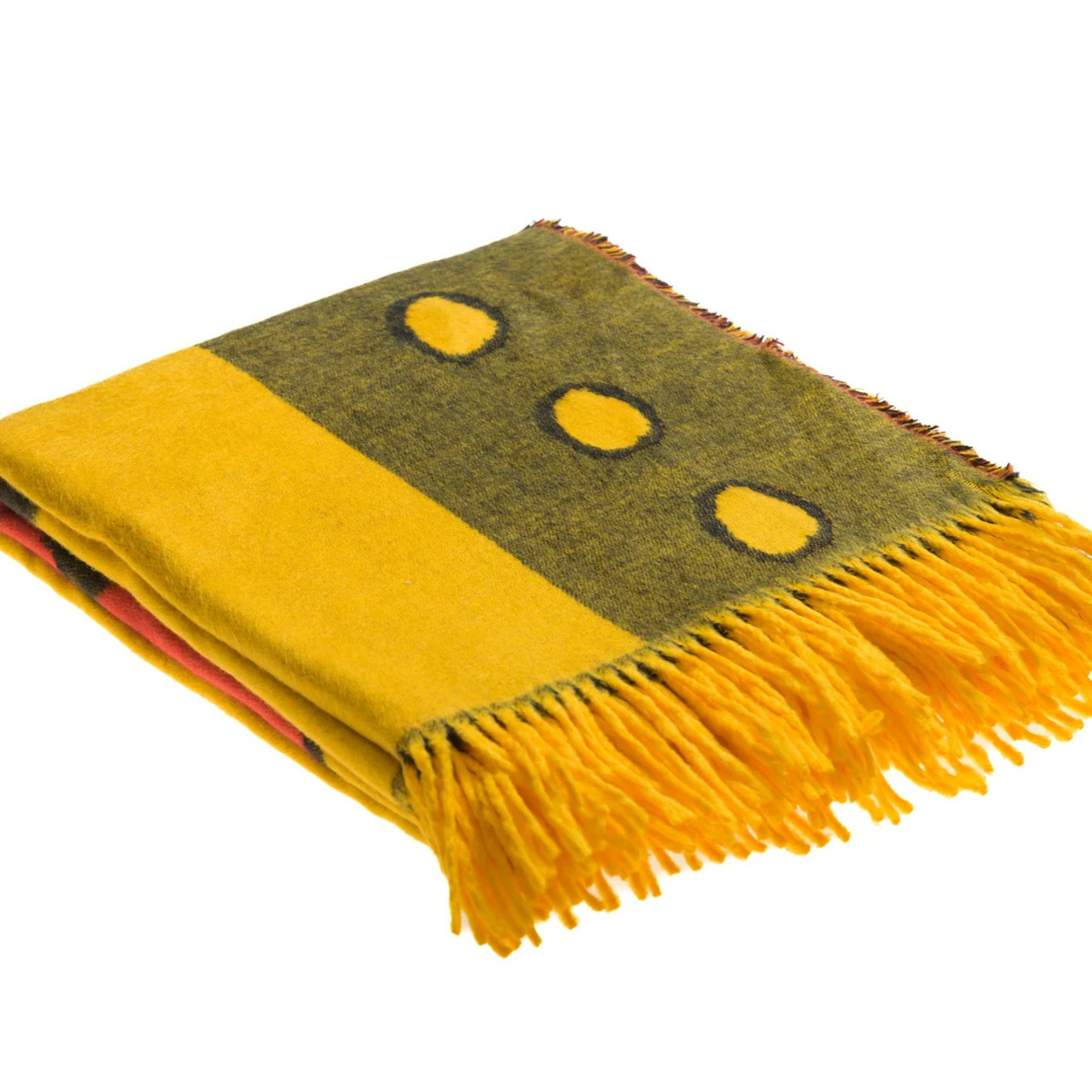 Isibusiso Sabaphansi Bella Vita Throw — Yellow / Red Blankets / My Africa