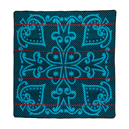 Morena Riet | Black / Peacock / Scarlet