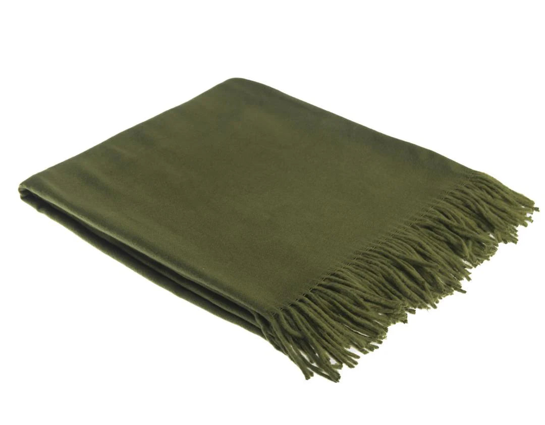Melody plain throw Hunter folded ready for packaging