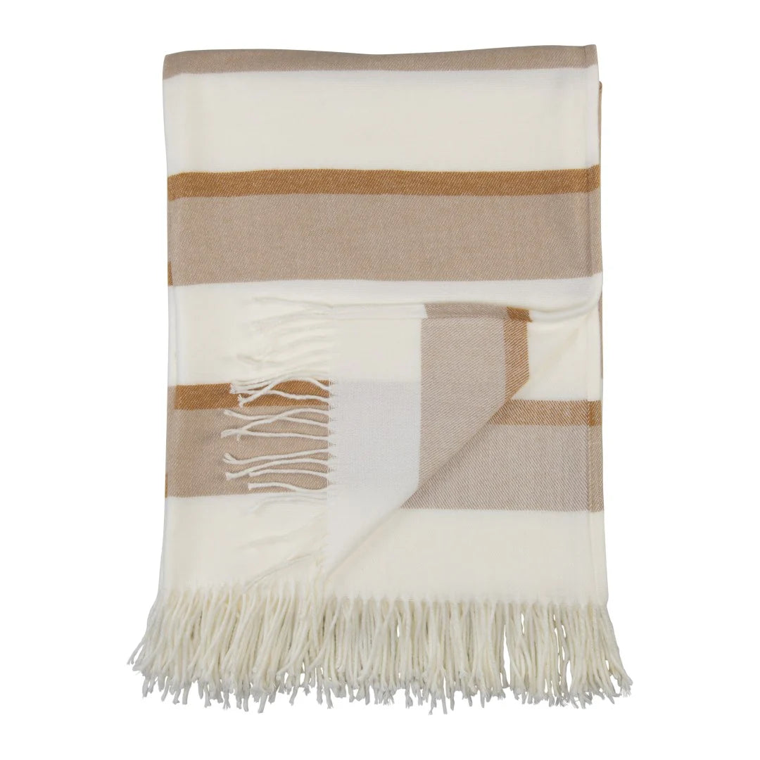 Melody – Underline | Leather / Dark Beige Blankets / Haven & Earth