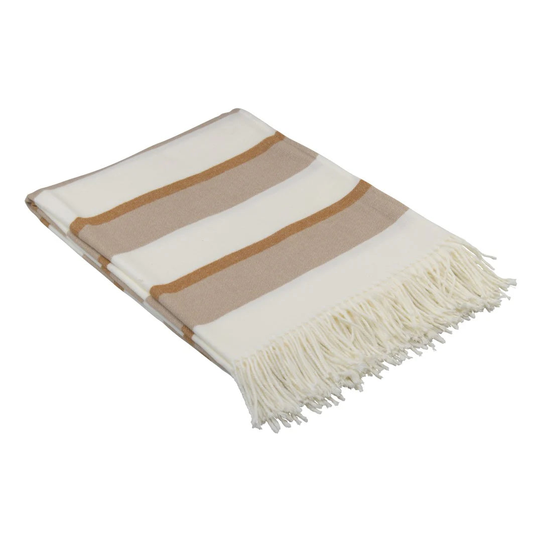 Melody – Underline | Leather / Dark Beige Blankets / Haven & Earth
