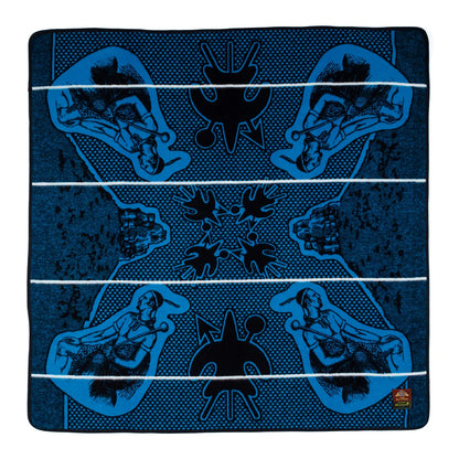 Moshoeshoe | Black / Peacock / Natural | Basotho Blanket Blankets / Aranda