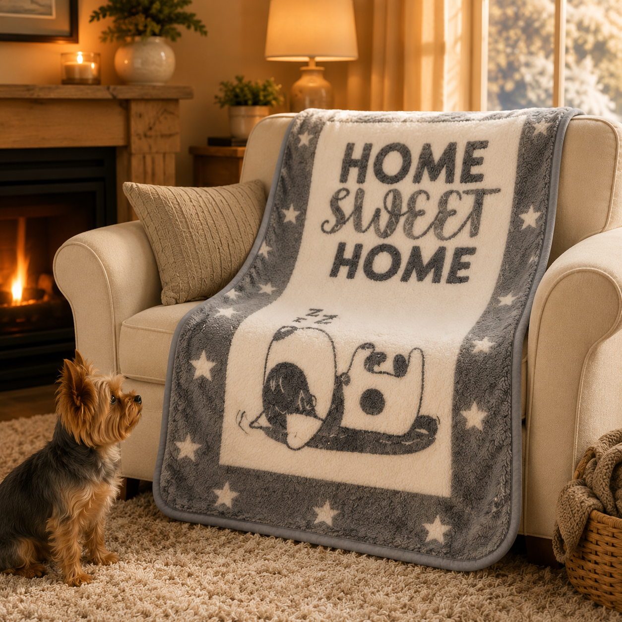 Pet Blanket - A Dog's Life - Steel / Grey Blankets / Aranda