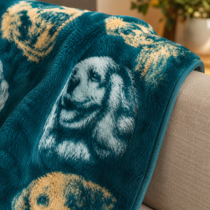 Pet Blanket - Breads - Teal / Silver Blankets / Aranda