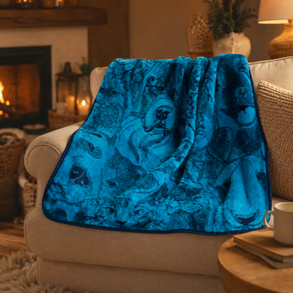 Pet Blanket - Pet Shop - Navy / Aqua Blankets / Aranda