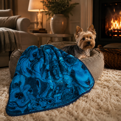Pet Blanket - Pet Shop - Navy / Aqua Blankets / Aranda