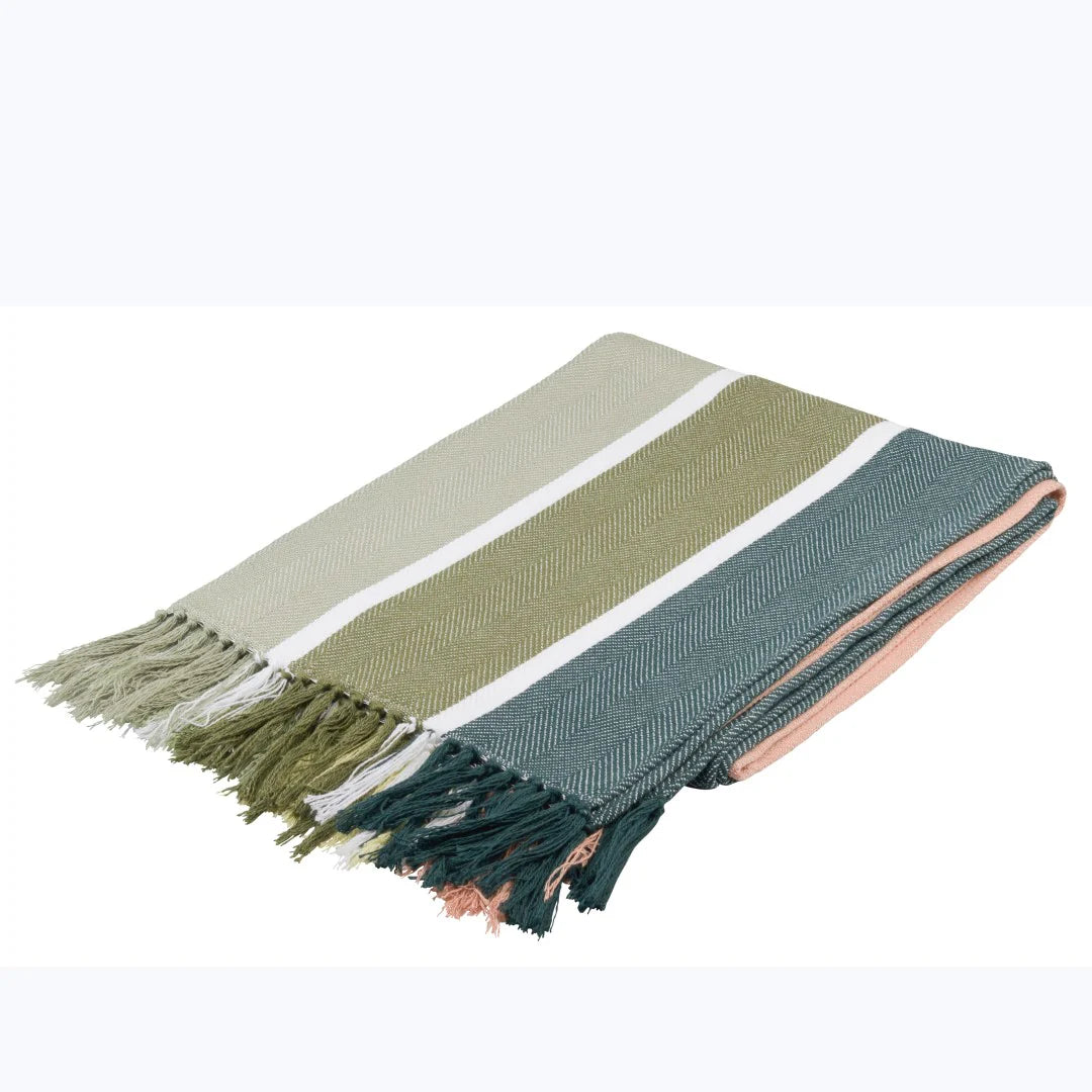Protea Pinstripe – Sunset | Bottle / Hunter Blankets / Haven & Earth