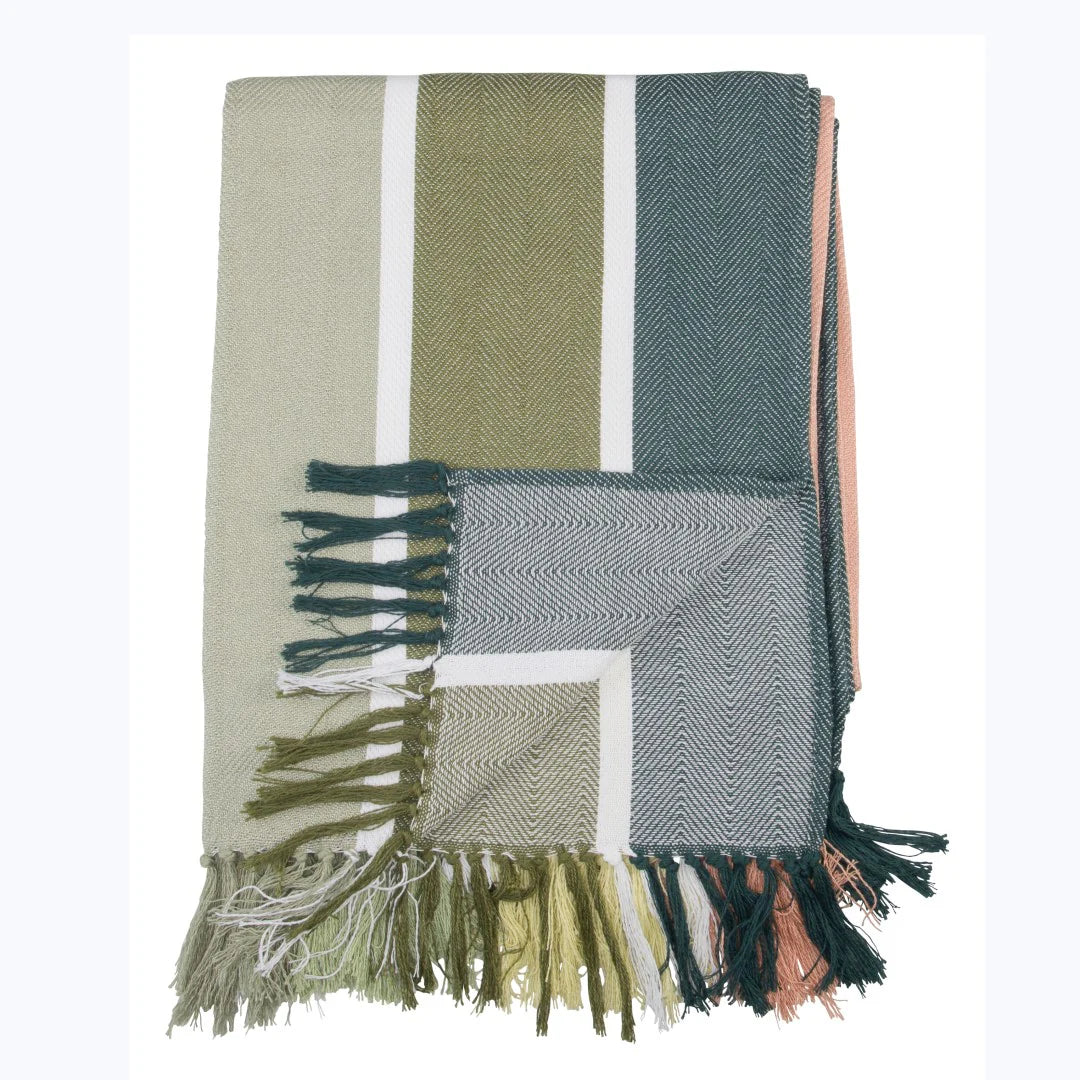 Protea Pinstripe – Sunset | Bottle / Hunter Blankets / Haven & Earth