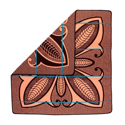 Sefate - Poone | Brown / Salmon / Peacock