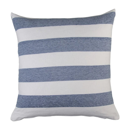 Protea Chenille Scatter Cushion in Overcast Sky and White, on a white background