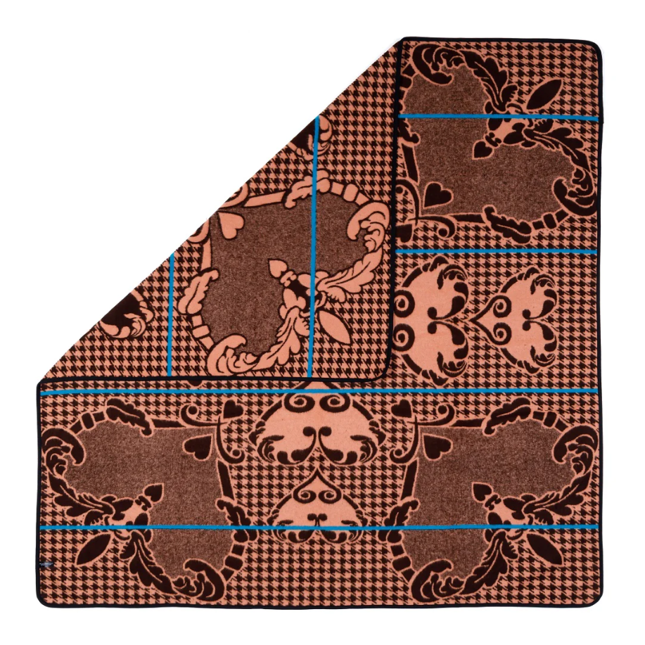 Motlatsi - Khosana | Brown/Salmon/Peacock Blankets / Aranda