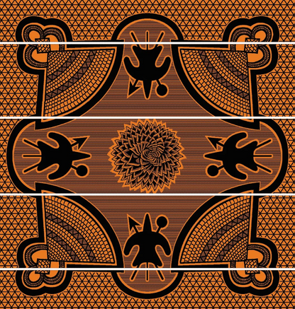 Basotho Blanket – Kharetsa Aloe Black / Yolk / Natural | Africa Blanket SA Made