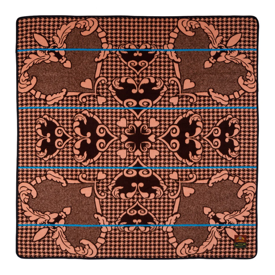 Motlatsi - Khosana | Brown/Salmon/Peacock Blankets / Aranda